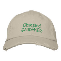 Casquillo obsesionado del JARDINERO Gorra Bordada