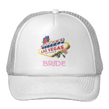 Casquillo subió rosa de la NOVIA de Las Vegas Gorro