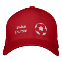 Casquillo suizo de Nati de los fanáticos del fútbo Gorra Bordada
