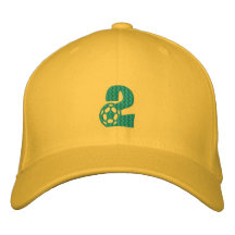Casquillo surafricano del fútbol del número 2 gorra de béisbol bordada