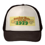 Casquillo tan 1979 gorro de camionero