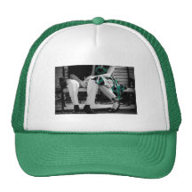Casquillo verde y blanco de Roxana y de Anthony Gorras