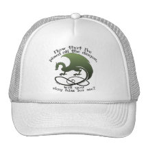 Casquillos divertidos del chiste del dragón gorra
