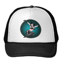 Casquillos modelos del chica del casquillo de los  gorros  