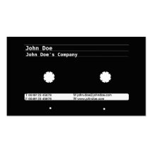 Cassette Design Business Card Visitenkartenvorlage