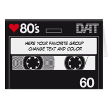 CASSETTE LOVE 80´s Tarjeton