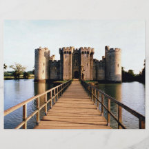 Castillo de Bodiam, Kent, Inglaterra Tarjeta Publicitaria