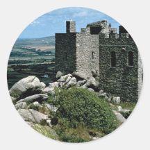 Castillo de Brea del mojón en la Riviera de Cornua Pegatina