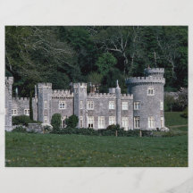 Castillo de Caerhays en la Riviera de Cornualles Tarjeta Publicitaria
