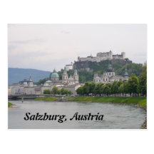 Castillo de Hohensalzburg, postal de Salzburg, Aus