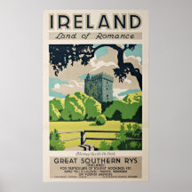 Castillo de la lisonja de Irlanda del poster del v