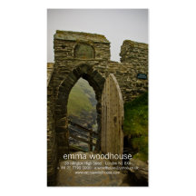 Castillo de Tintagel Plantillas De Tarjeta De Negocio