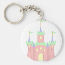 castillo del cuento de hadas del sdb llavero personalizado