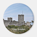 Castillo en Visby, Visby Suecia Imanes De Nevera
