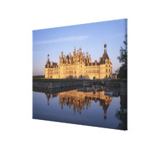Castillo francés Chambord, el valle del Loira, Fra Impresión De Lienzo