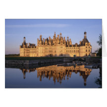 Castillo francés Chambord, el valle del Loira, Fra Felicitación