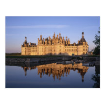 Castillo francés Chambord, el valle del Loira, Fra Tarjetas Postales
