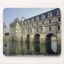 Castillo francés, Chenonceau, Indre/Loir, Francia Tapete De Ratón