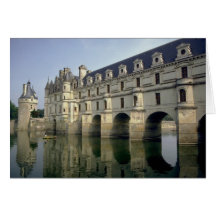 Castillo francés, Chenonceau, Indre/Loir, Francia Tarjetas