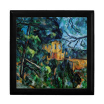 Castillo francés Noir por Paul Cezanne cajas de regalo