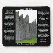Castillo inglés viejo Mousepad de los DESIDERÁTUMS