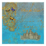 Castillo medieval del cuento de hadas anuncio personalizado