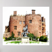 CASTILLO PAÍS DE GALES REINO UNIDO DE POWYS IMPRESIONES