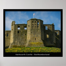 Castillo y ermita de Warkworth Poster