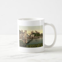 Castillo y puente colgante, Conway (es decir Conwy Taza De Café
