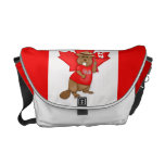Castor del equipo del canadiense Eh Bolsas De Mensajería