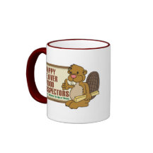 Castor feliz Drinkware 1 Taza