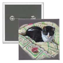 CAT EN AFGANO: ARTE ORIGINAL PIN