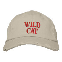 CAT SALVAJE GORRA BORDADA