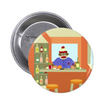 Catador del vino del mono del calcetín pin