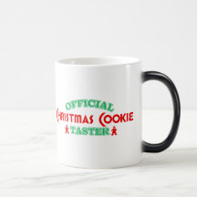 Catador oficial de la galleta del navidad tazas
