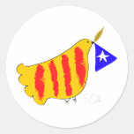 Cataluña patriótica, llibertat de Catalunya Pegatina Redonda