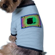 CatBat oscuro Camisetas De Perro