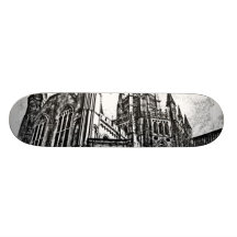 Catedral blanco y negro monopatines
