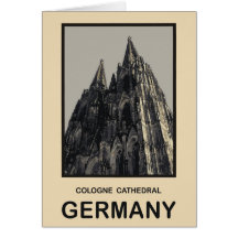 Catedral de Alemania Colonia Tarjeta