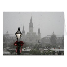 Catedral de New Orleans en la nieve 2008 Felicitaciones
