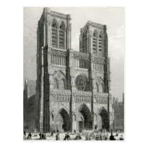 Catedral de Notre Dame, París Postal