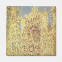 Catedral de Ruán, puesta del sol de Claude Monet Imán Para Frigorífico