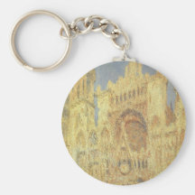 Catedral de Ruán, puesta del sol de Claude Monet Llavero Personalizado