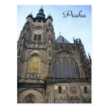 catedral Praga Tarjeta Postal