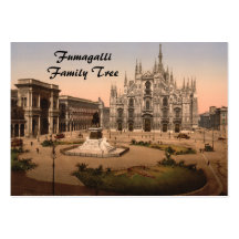 Catedral y plaza, Lombardía, Italia de Milano Tarjetas De Visita