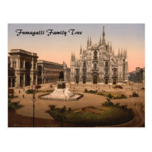 Catedral y plaza, Lombardía, Italia de Milano Postales