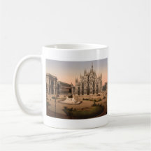 Catedral y plaza, Lombardía, Italia de Milano Taza De Café