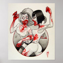 ¡Catfight del zombi! Poster