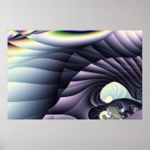 Caverna cósmica - poster del arte del fractal