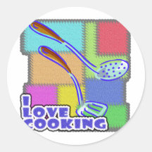 Cavo los utensilios de cocinar etiqueta